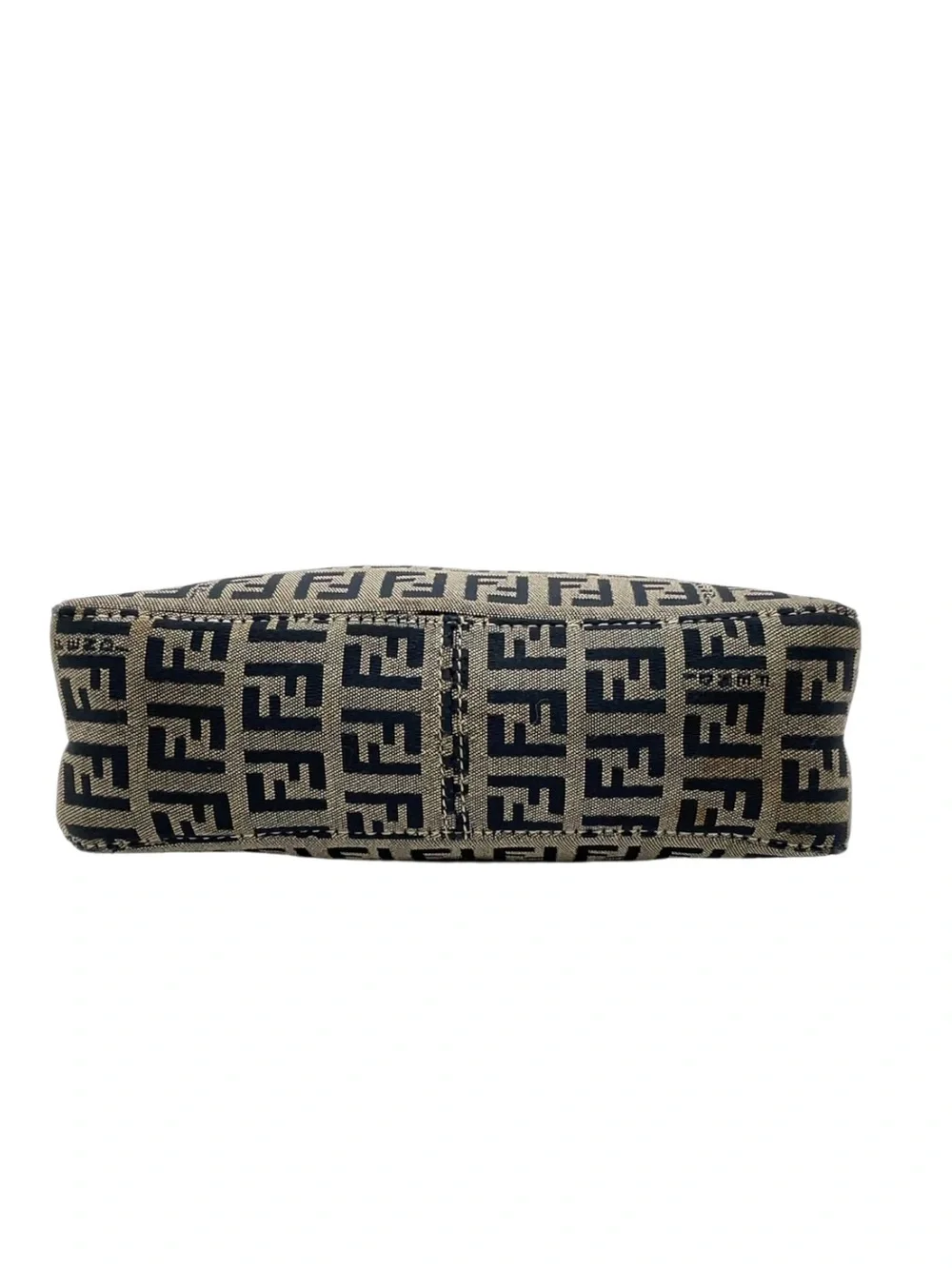 Fendi Black & Brown FF Canvas Shoulder Bag - Picture 4 of 4